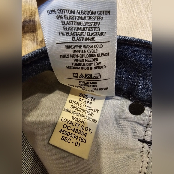 Barbara High-Rise Super Skinny Jean $195 New with tags. size 28 - Picture 12 of 16